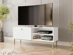 Domopure AB103 White TV Stand 120x48x35cm VWVZ33775