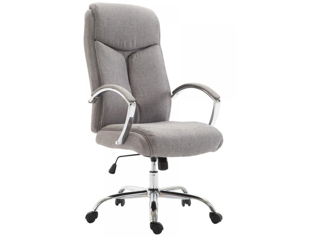 Office chair - Fabric / Chrome metal - Grey - XL Vaud LBDO42019