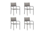 5-piece garden dining set, grey, EQGS66476
