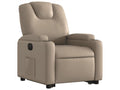 Electric recliner armchair, cappuccino faux leather, NVVY13881