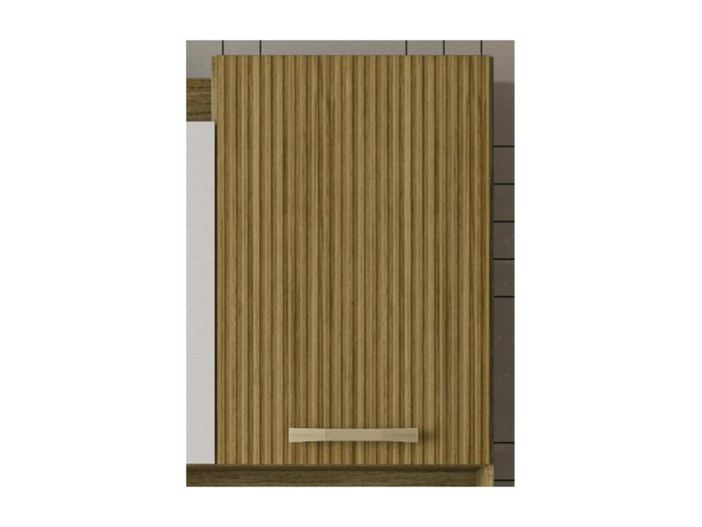 Kitchen Buffet with 4 Doors and 1 Drawer, Oak and White, W 73.6 H 175.7 D 36.3 cm LQTG81486