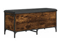 Smoked oak storage bench 102x42x45 engineered wood RZSZ05674