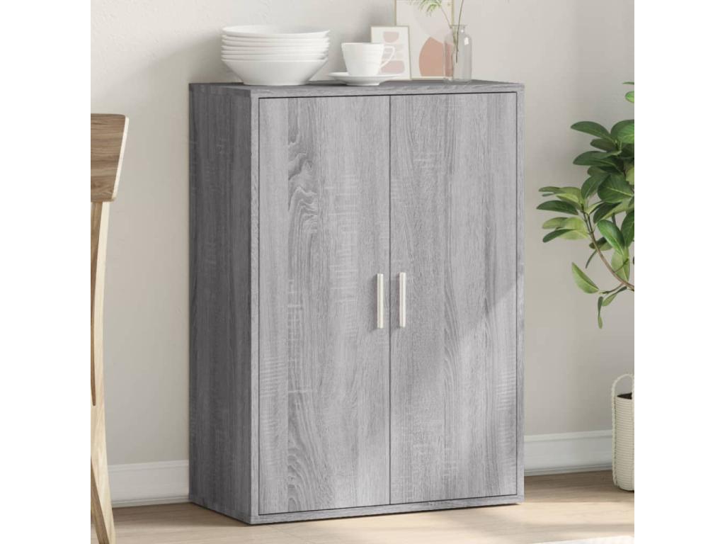 Domopure grey sideboard 60x31x84 cm engineered wood XFTE75326