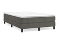Domopure bed base and dark grey 120x190cm velvet mattress OZWZ38141