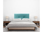 Domopure Smooth Velvet Headboard with Buttons 80x105 with Bed Legs 80/90 - Turquoise LTGS04740