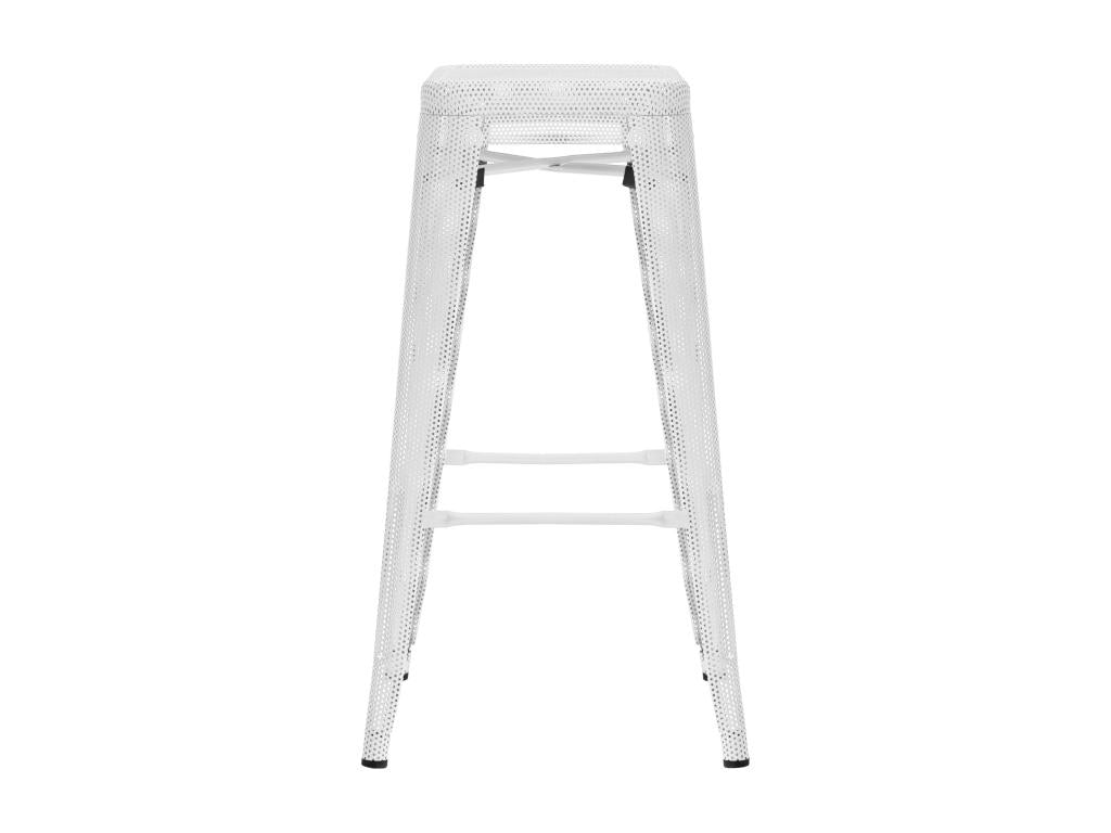 Bar stool with white metal base, 43x43x77 cm, 10 0004868 GJAF22321