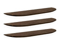 Set of 3 brown fir wood shelves 60x3.2cm - Domopure LKMY59838