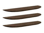 Set of 3 brown fir wood shelves 60x3.2cm - Domopure LKMY59838
