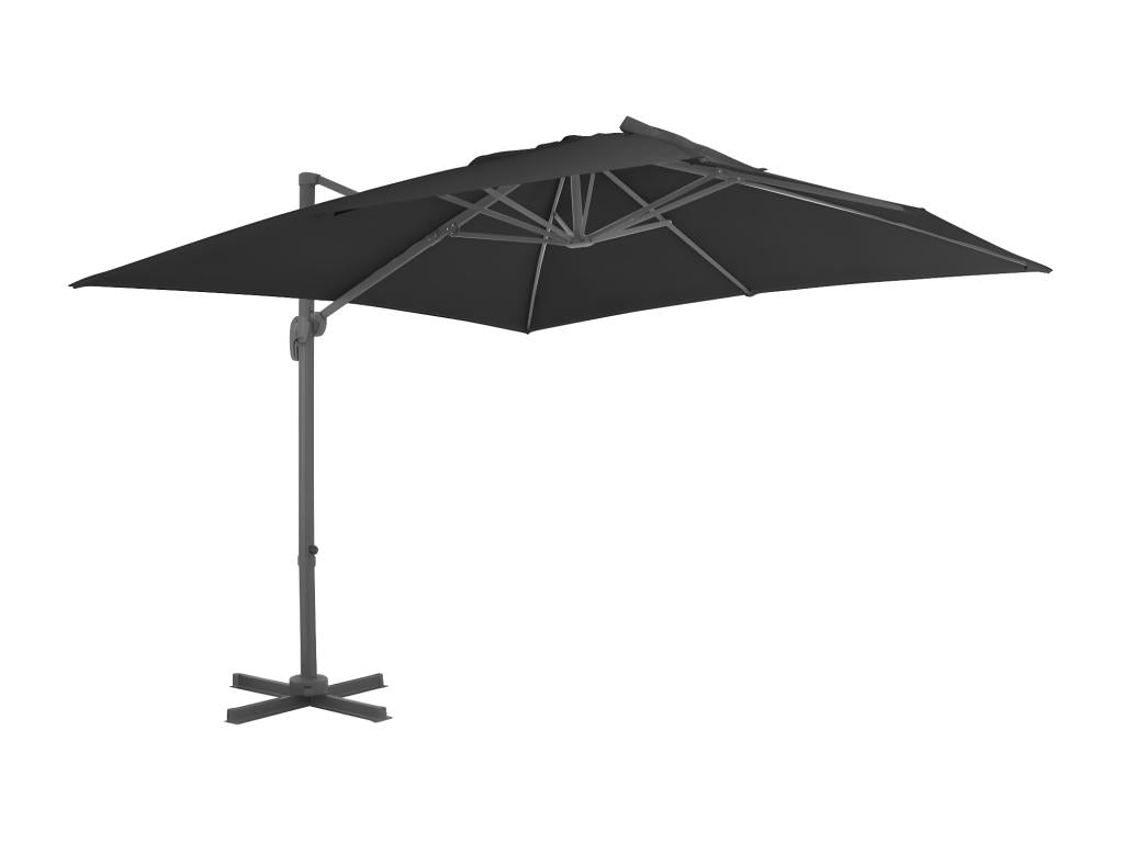 Cantilever parasol, aluminum pole, 300x300 cm, Anthracite, PTWF37845