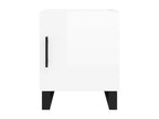 Bedside tables, 2 pcs, glossy white, 40x40x50 cm, UHZO60422