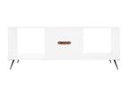 White coffee table 102x50x40 cm engineered wood JHSO75077