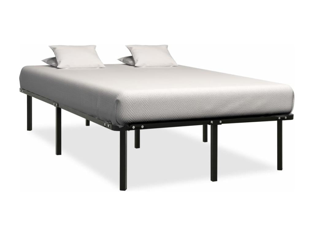 Black Metal Bed Frame 160x200 cm NHVX16426