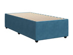 Chicyla bed base with blue 80x200 cm velvet mattress DPTU12849