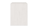 White bedside table 40x30.5x40 Solid pine wood 2 VVVM48205