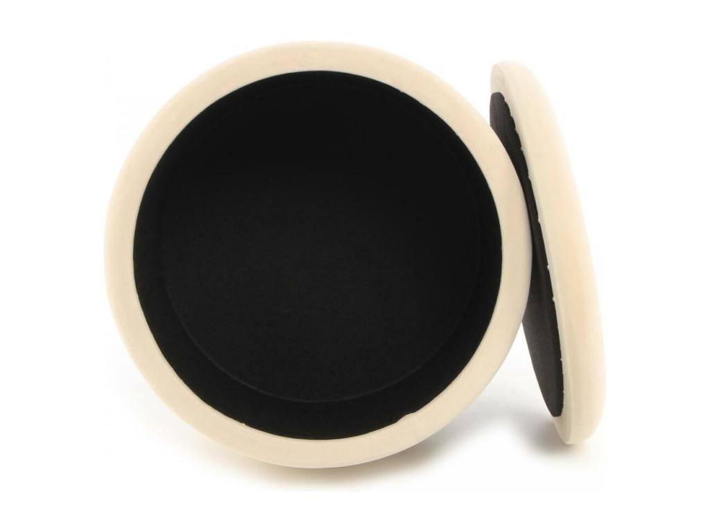 ZASE handmade stool 37.5x37.5x41 ivory NSDN34430