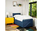 Domopure bed base with mattress, blue, 90x190 cm, fabric DOYN35081