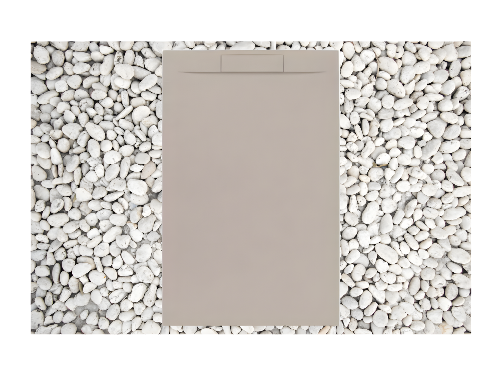 Chicyla 80x90 cm Shower Tray RAL 1001 Chicyla PLUS Line Made of Resin and Marble Powder With Side Grid IN MARBLE RESIN FYSQ13615