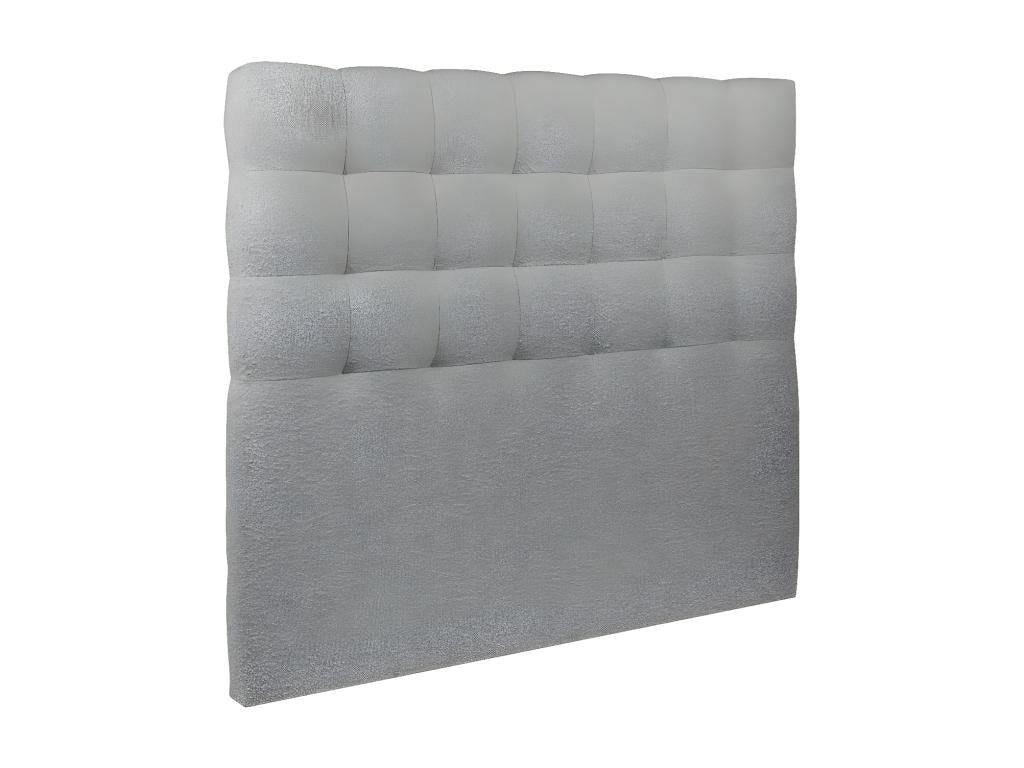 Upholstered Bouclette Headboard, Grey, 160 cm Wide - 10 cm Thick, Padded LKAT53083