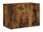 Smoked oak wall-mounted TV unit 60x30x41 cm QPQF87362