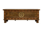 Chest with handcrafted brown finish, 120x45x45h cm, VDRO33392