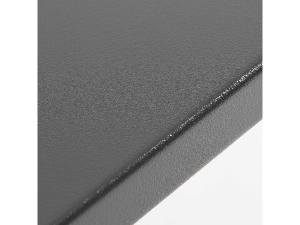 Square garden table in anthracite metal - Domopure WNVU26128