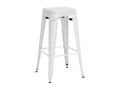 Bar stool with white metal base, 43x43x77 cm, 10 0004868 GJAF22321