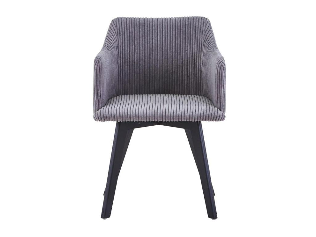 Chicyla Scandinavian Velvet Armchair 76cm Grey SFNY57149