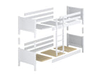 Wooden bunk bed N02 White 80x190 DAEX88264