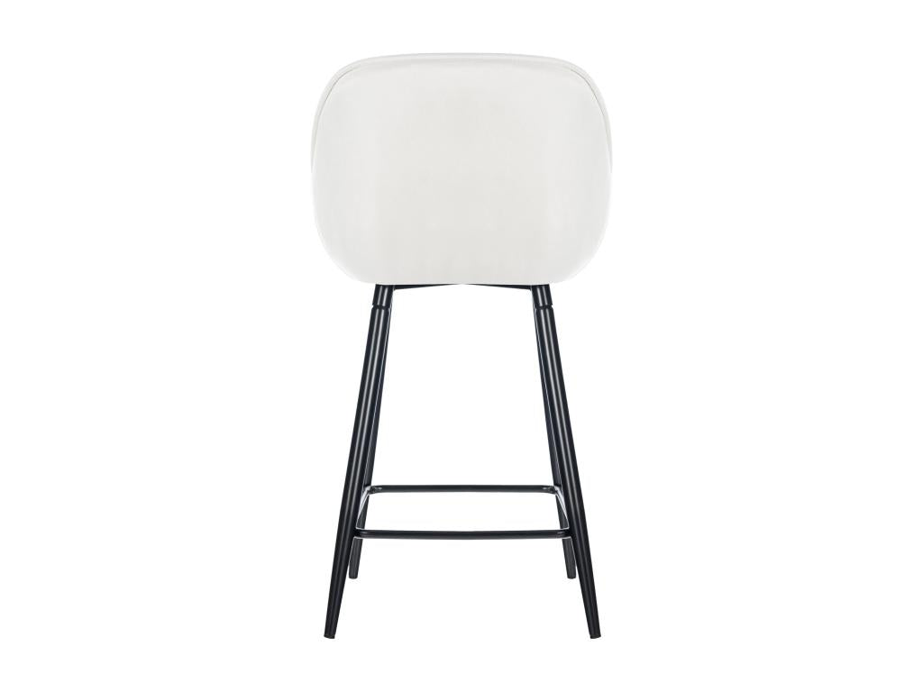 Bar stools - Velvet / Metal - Cream white - Domopure 76 NZEB41024