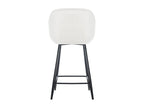 Bar stools - Velvet / Metal - Cream white - Domopure 76 NZEB41024