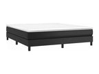 Domopure bed base with mattress, black, 180x200 cm, faux leather, LFPF61591
