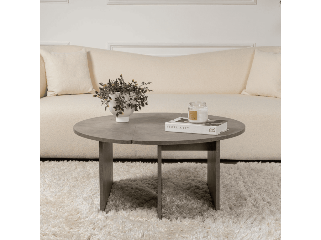 Set of 2 coffee tables L90 cm - Chicyla GZFT92550