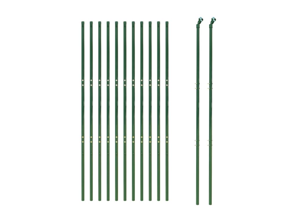 Green chain link fence 1.4x25 m FXDS73753