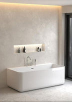 Domopure FOQS98362 Chrome 3-Hole Deck-Mounted Bath Mixer Tap