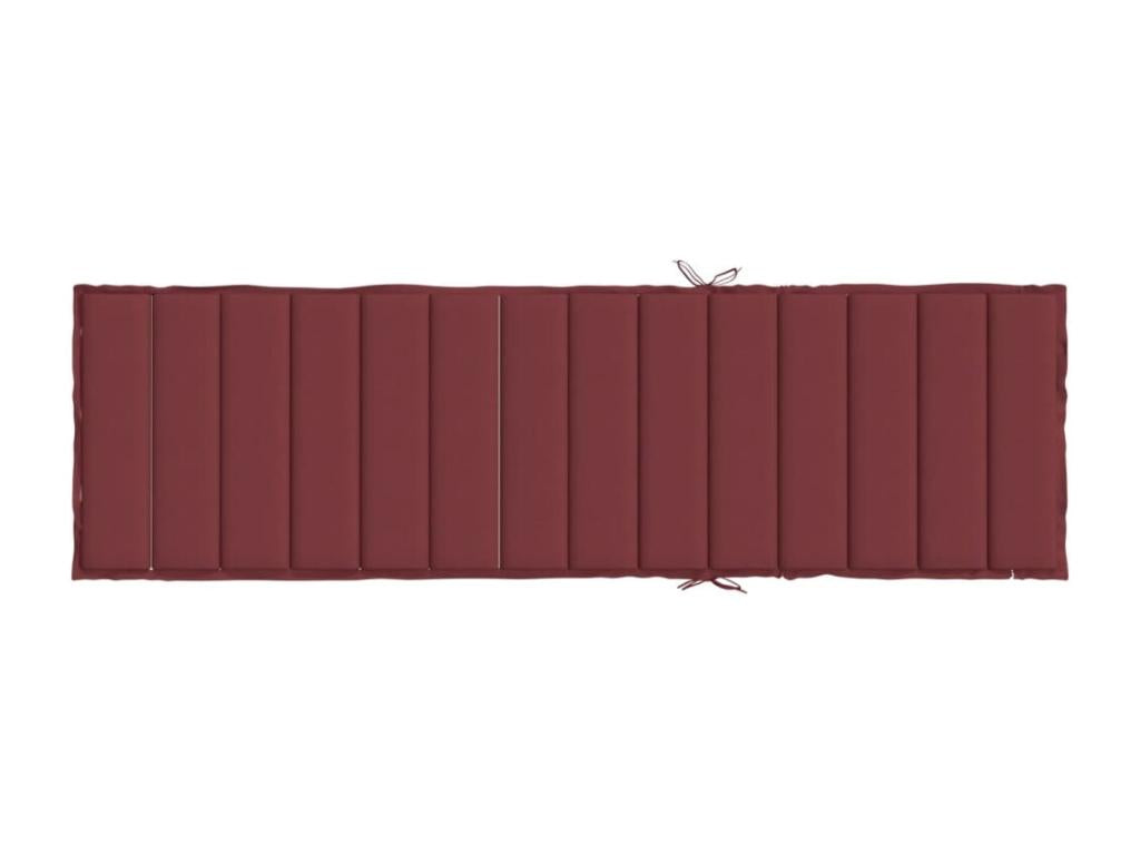 Burgundy red chaise lounge cushion, Chicylaé, 200x60x4 cm, RXRC78309