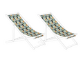Replacement fabric for Chicyla chaise lounge, set of 2, multicoloured XOSF31780