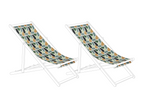 Replacement fabric for Chicyla chaise lounge, set of 2, multicoloured XOSF31780