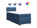 Domopure bed base with mattress, blue, 90x190 cm, fabric DOYN35081