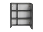 Chicyla MC60 2D Bathroom Cabinets 60x16x75 Dark Grey UPVD35056