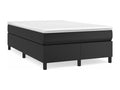 Domopure bed base with black 120x190 faux leather mattress HIBZ78126