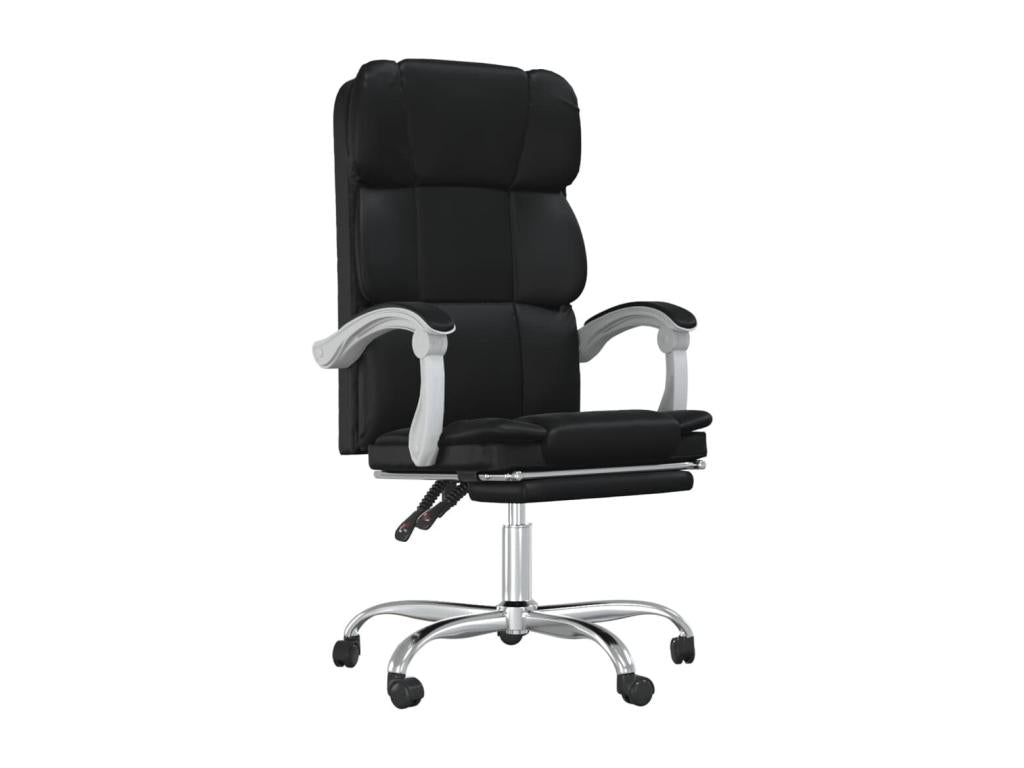 Black Faux Leather Reclining Office Chair CCIE27891