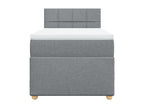 Domopure bed base with light grey mattress 100x200cm Fabric KBFY80840