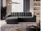 Domopure reversible and convertible corner sofa – Elegance and practicality combined – Dark Grey VBUD82851
