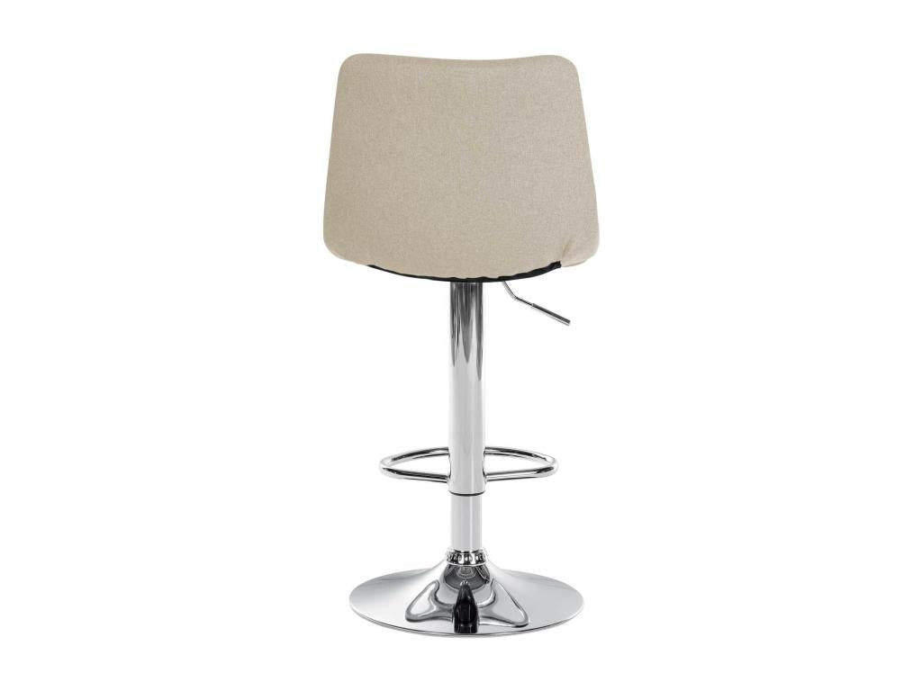 Bar stool - Fabric / Metal - Cream - Domopure NWYZ42931