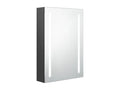 Grey LED mirrored bathroom cabinet 50x13x70 cm OYJC31585