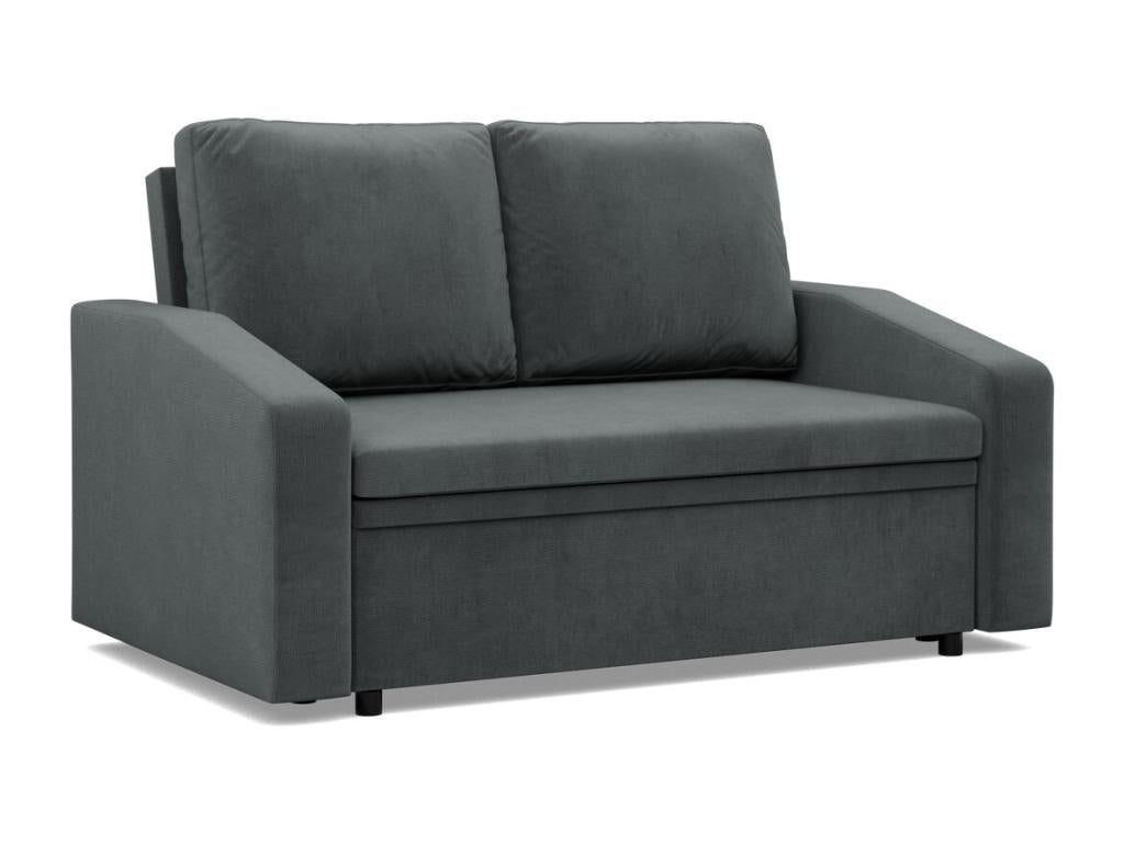 2-seater sofa with sleeper function, Dark Grey EPGO93848