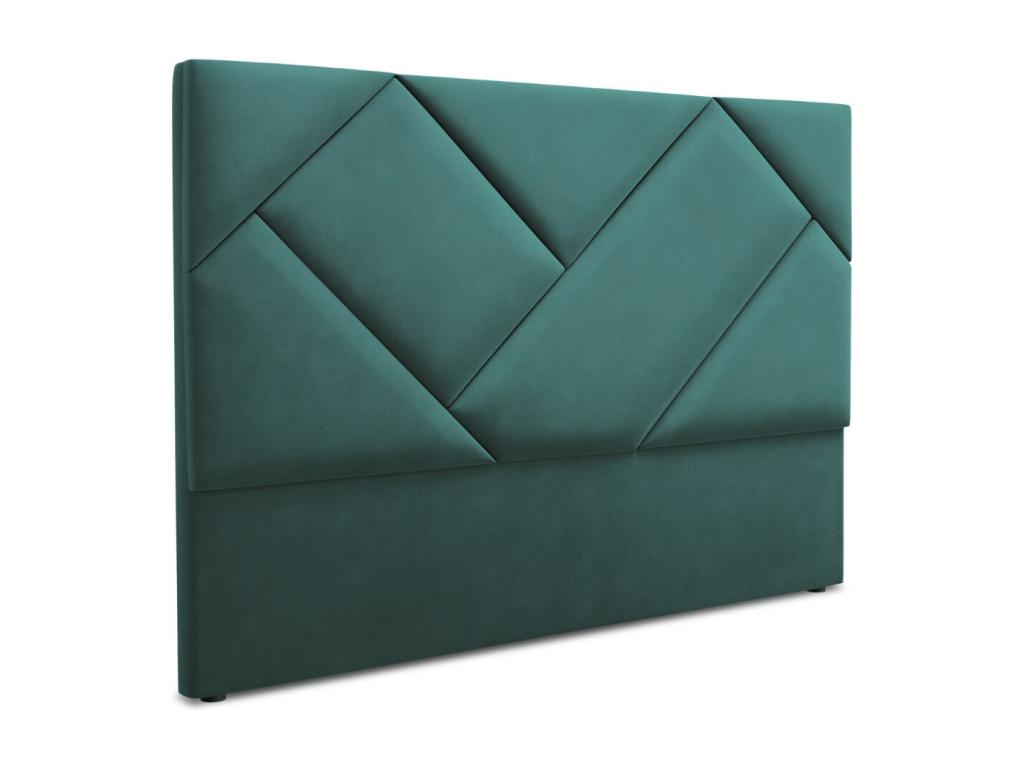 Chicyla - Chicyla Headboard 160x120cm in petrol blue velvet - 160x8x120cm CTKW36444