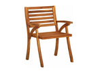 Chicyla Solid Wood Garden Dining Chairs with Cushions, 2 pcs, ZZRS66625