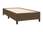 Upholstered bed base with mattress, dark brown, 90x190 cm, DGUU67114