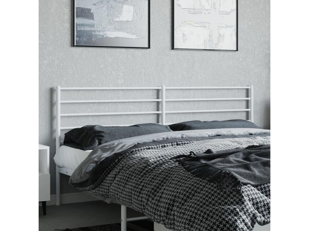 White metal headboard 193 cm XBGH62084
